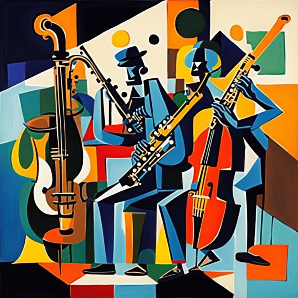 Cubist Jazz Instruments Inspired by Picasso