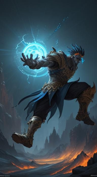 Zeus and Hades Clash: Fantasy Concept Art
