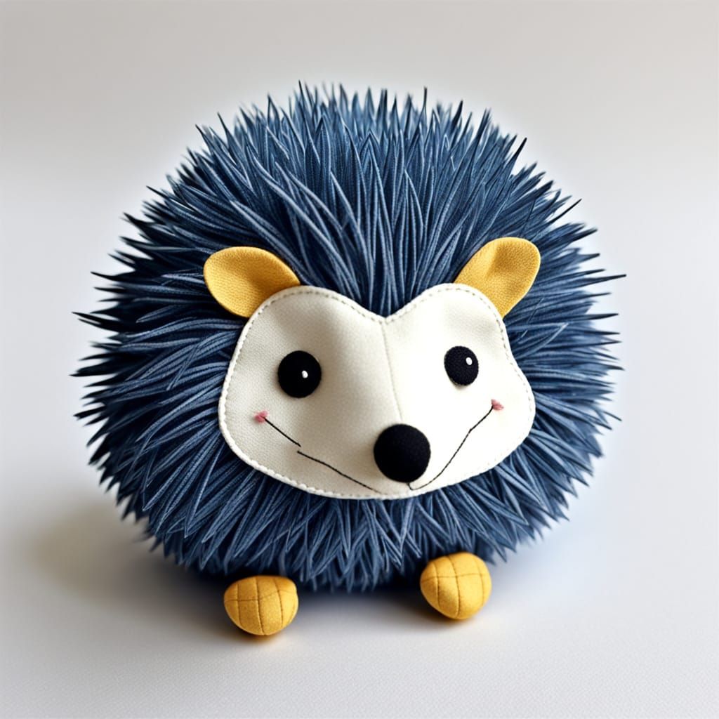 Surreal Fabric Hedgehog