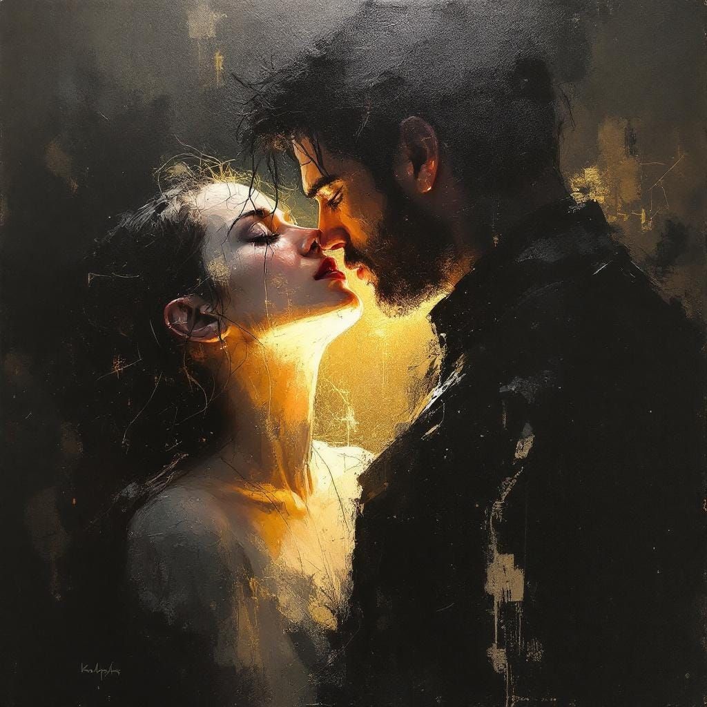 Contemplative Portrait in Style of Demsteader and Dwyer