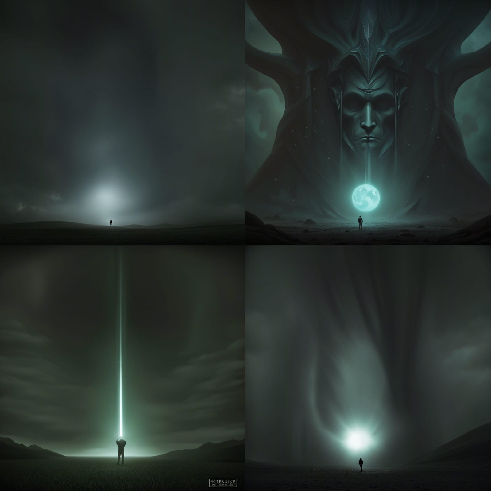 Demon Forest Ruled by Sprites: Biopunk Psychedelic Art