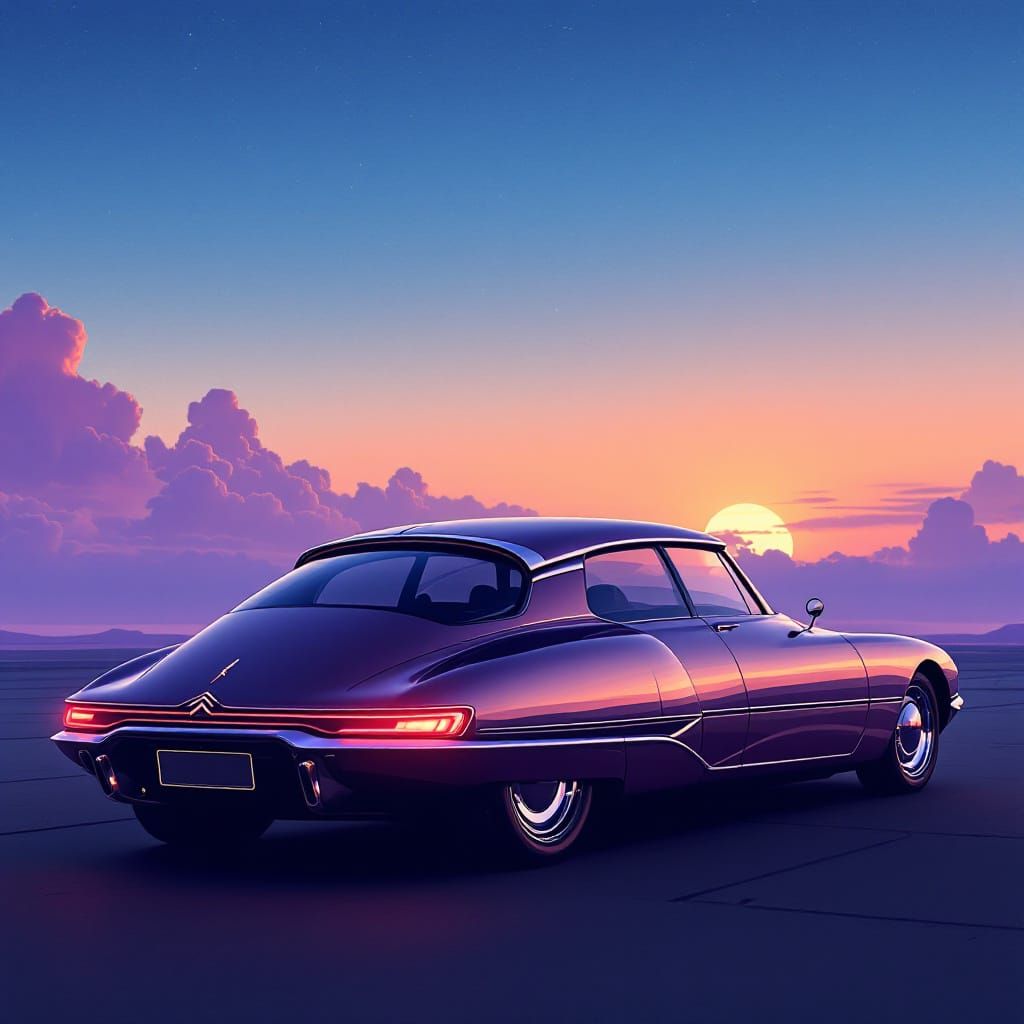 Retro-Futuristic 2025 Citroen DS Pallas Concept