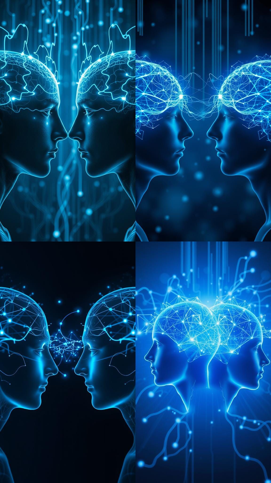 Telepathic Communication with Glowing Energy Waves