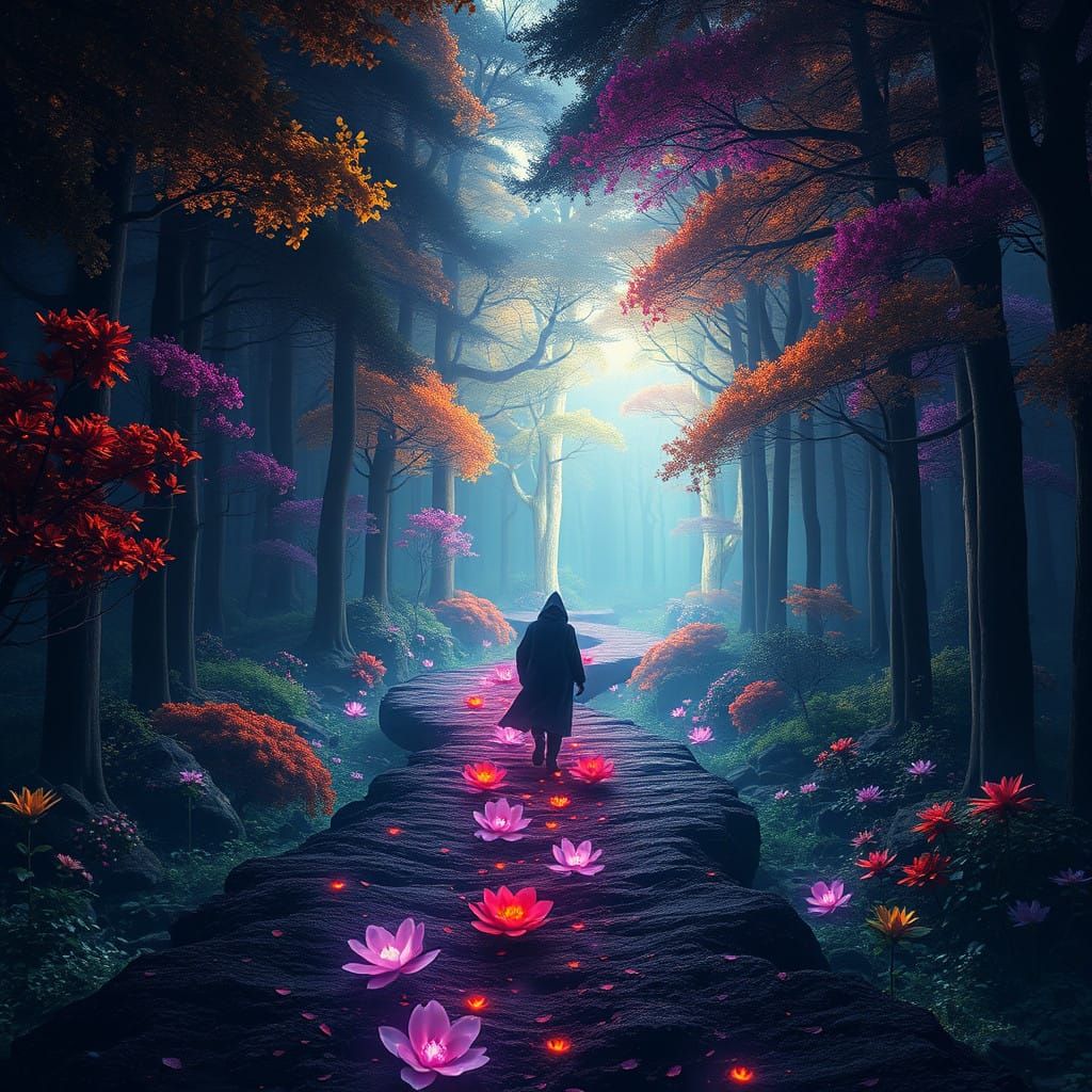 Surreal Fantasy Traveler Embarks on a Journey of Transformat...