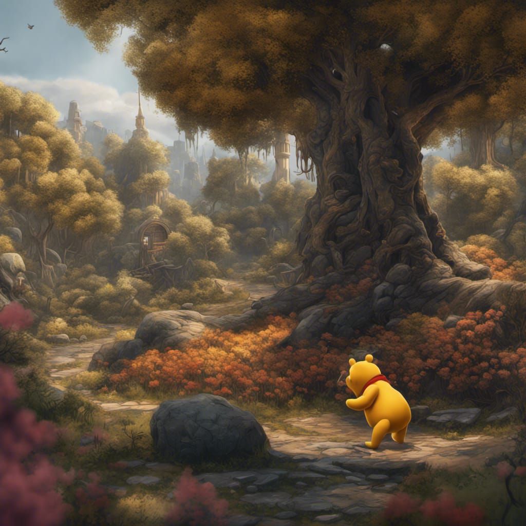 Killer Winnie The Pooh: Dark Fantasy Concept Art
