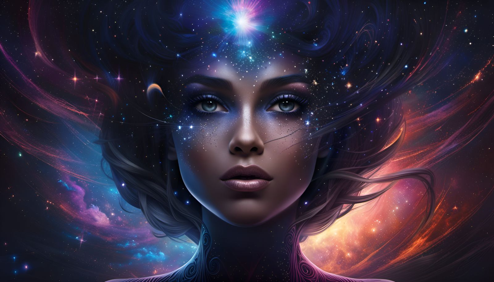 Cosmic Beauty in Nebula: Abstract Art in Space