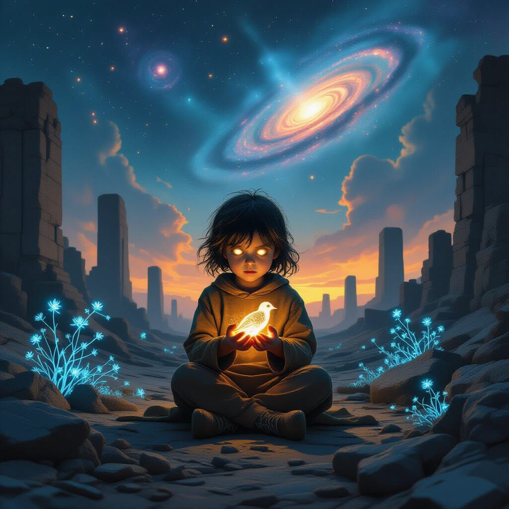 Child of the Stars on Alien Planet