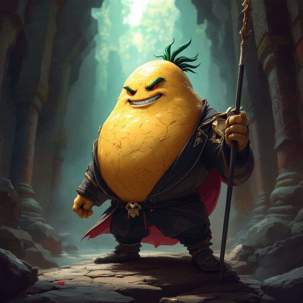 Majestic Cel-Shaded Potato Hero