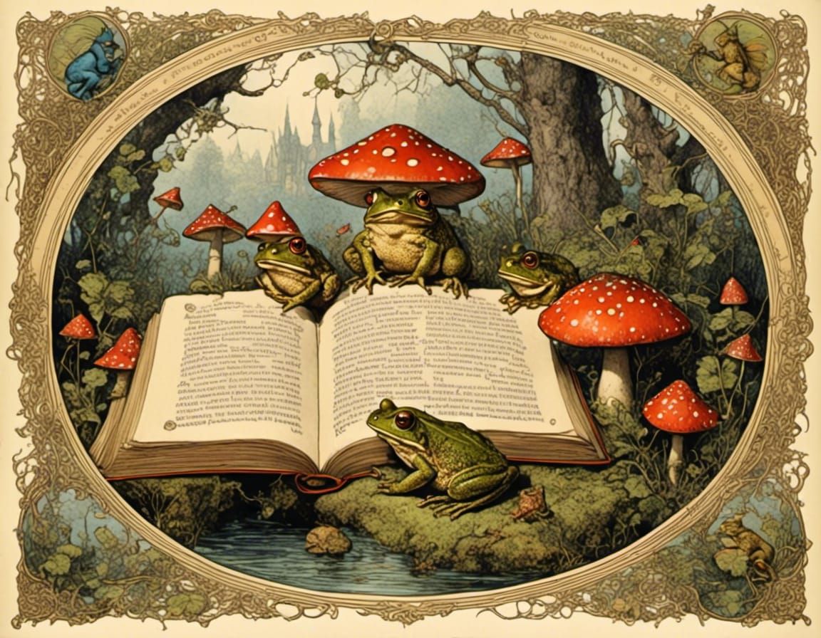 Illuminated Faery Manuscript: Toad Lore