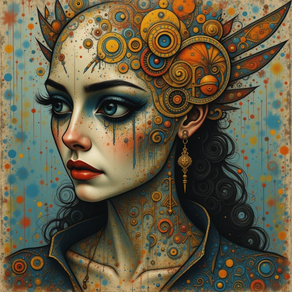 Abstract AI Image Generated from Short Prompt