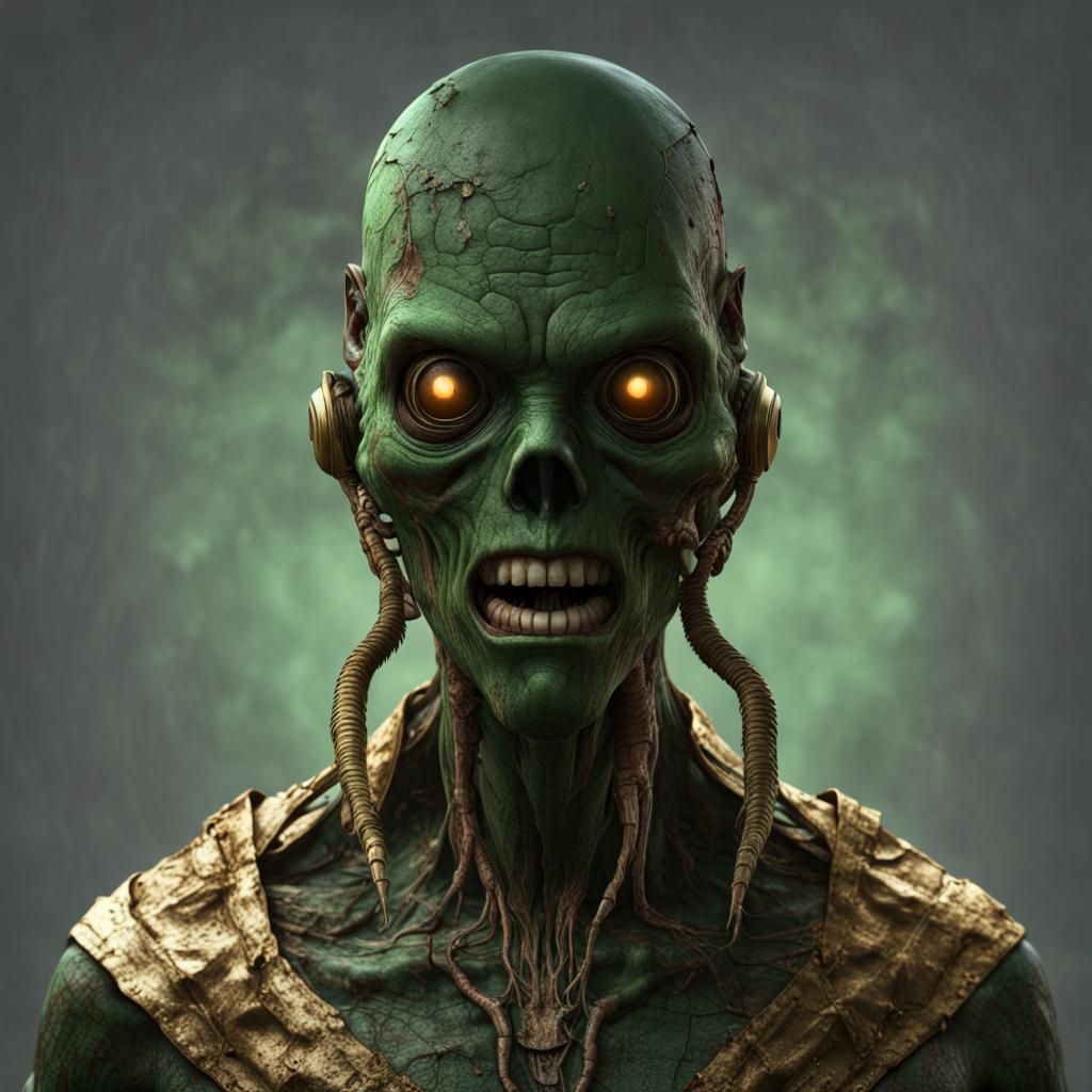 Post-Apocalyptic Reptilian Horror in Digital Art