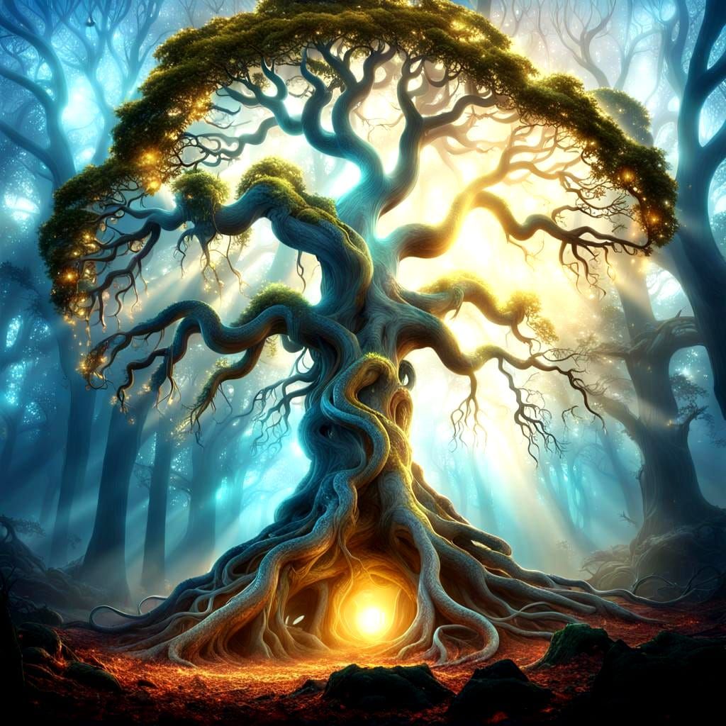 Stylized Tree of Life Illustration