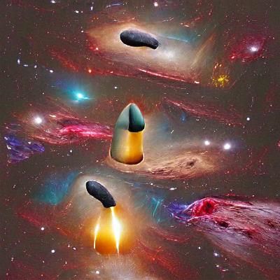 Abstract Space Scene Generated by AI