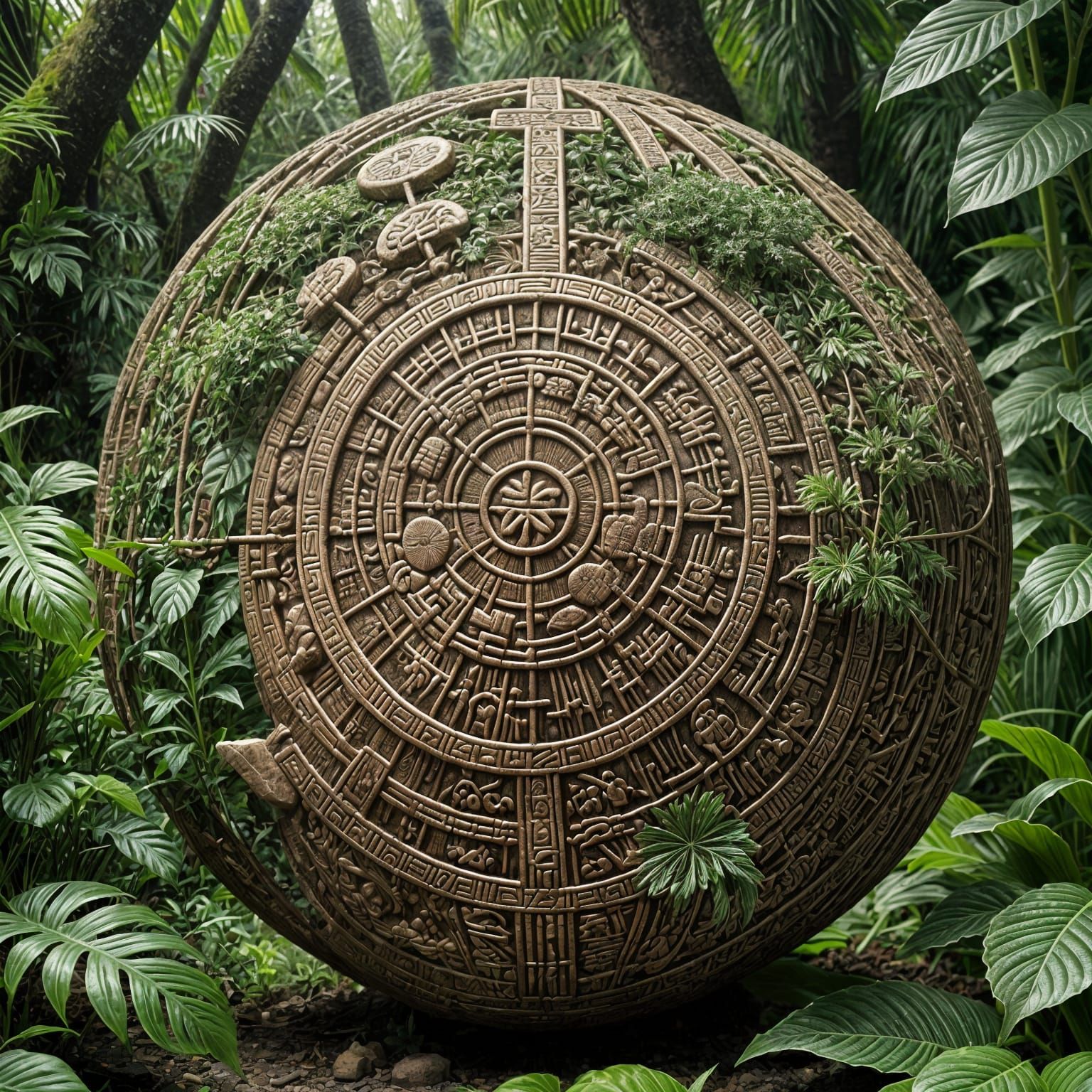 Hyperrealistic Jungle Sphere