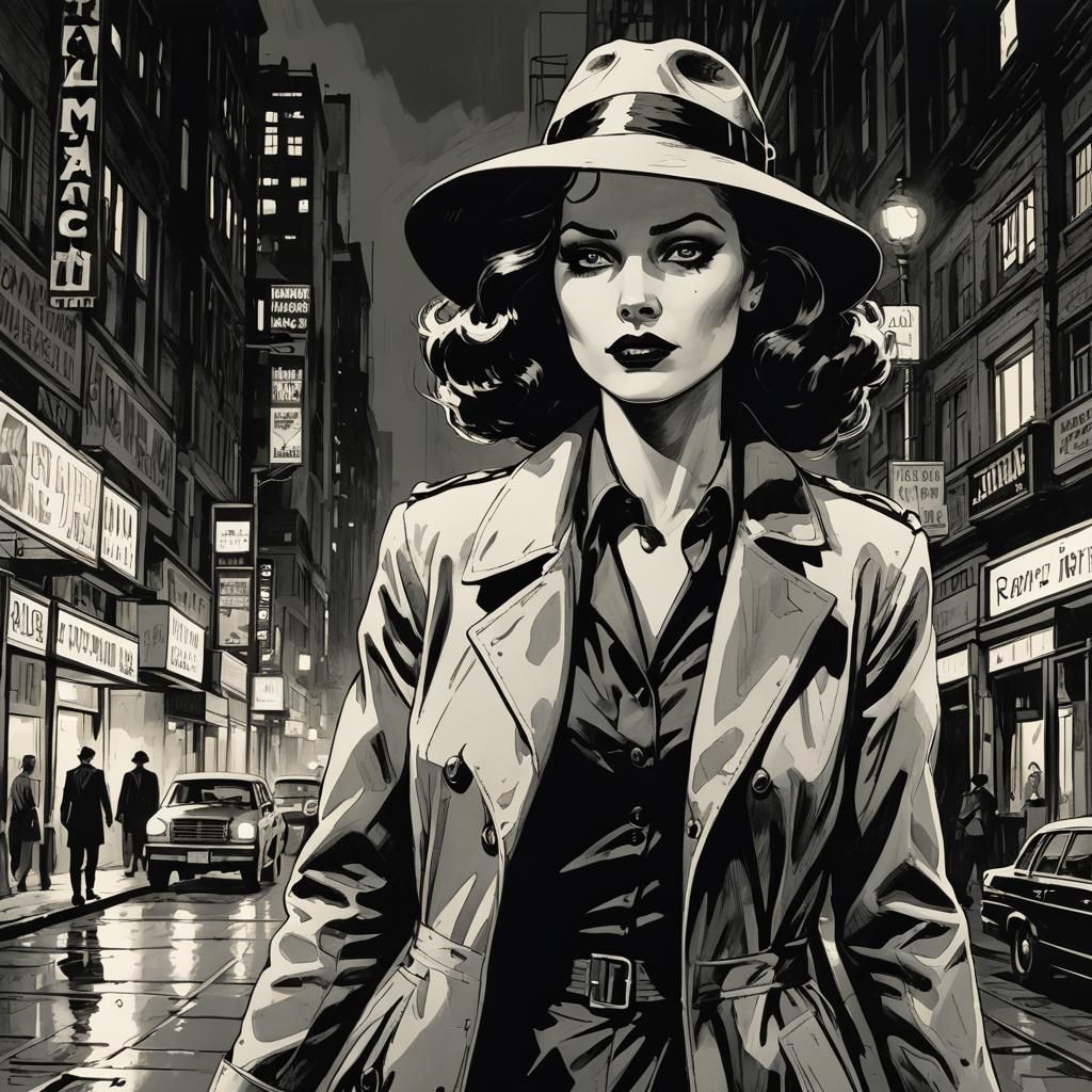 Femme Fatale: Comic Noir Expressionism