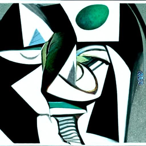 Hatsune Miku in Abstract Cubist Style