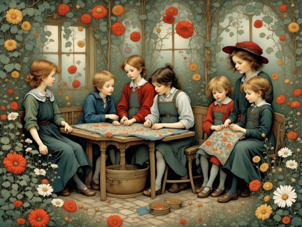 Women of All Ages Collaborate on a Cozy Quilt in a Heartwarm...