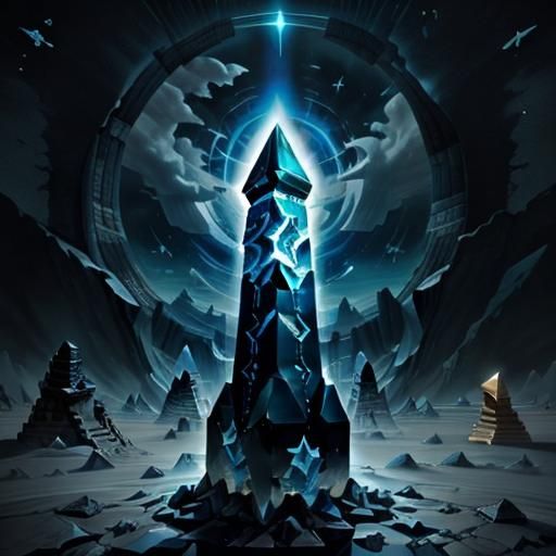 Mysterious Obsidian Obelisk on Mars Surface