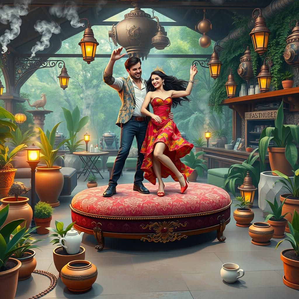 Steampunk Zumba Dance in Australian Bush