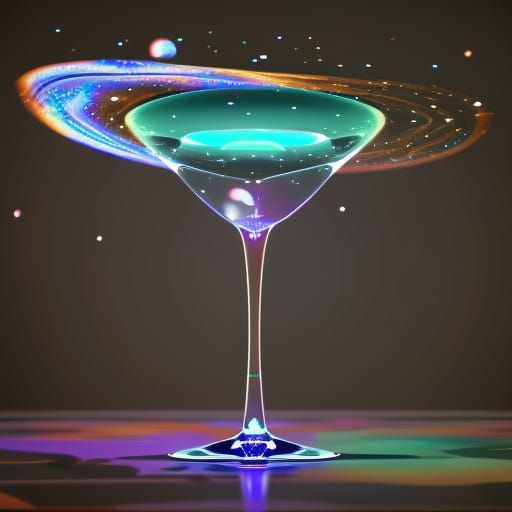 Galaxy in a Martini Glass: Fantasy Art