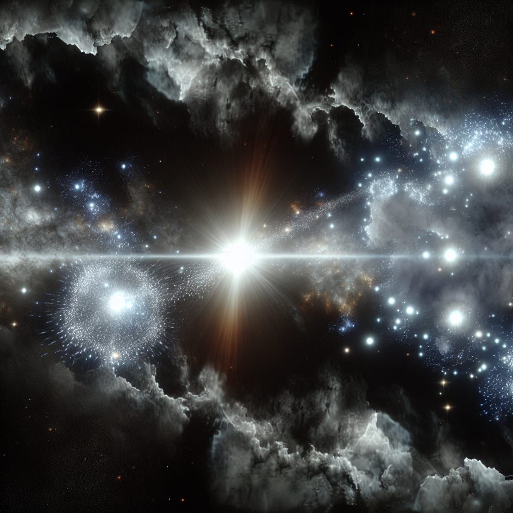 Distant Stars Shine Brightly in Digital Matte Painting