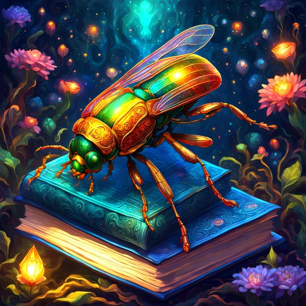 Mystical Jewel Beetle Discovers Ancient Tomes in an Enchante...
