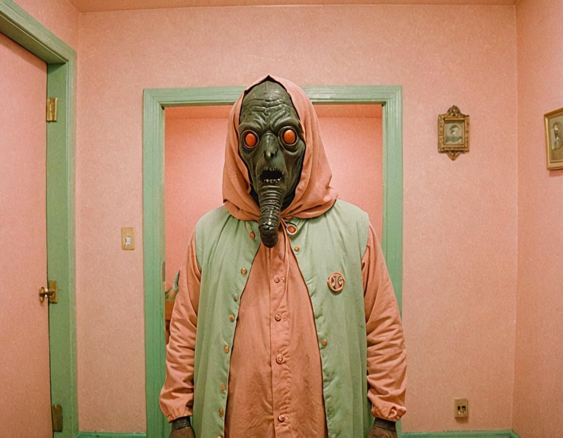 Folk Horror Cultist Mascot in Pop Art Style