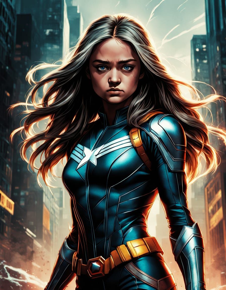 Lizzy Greene as Rogue in Cinematic Superheroine Portrait