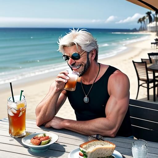 "Besides," Ken continued, taking a sip from his (impressively functional) iced tea, "Malibu seems to agree with you. Tha...