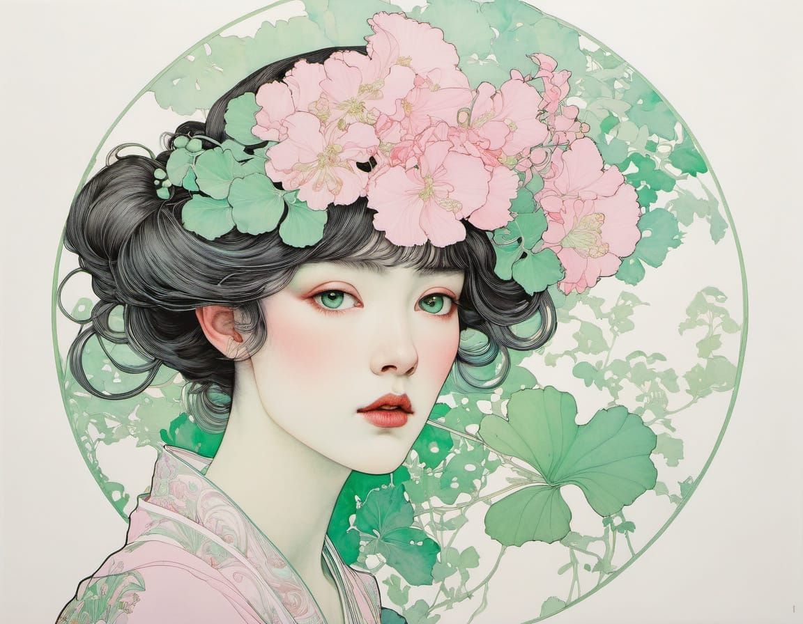 Whimsical Organic Line Drawings in Pastel Hues