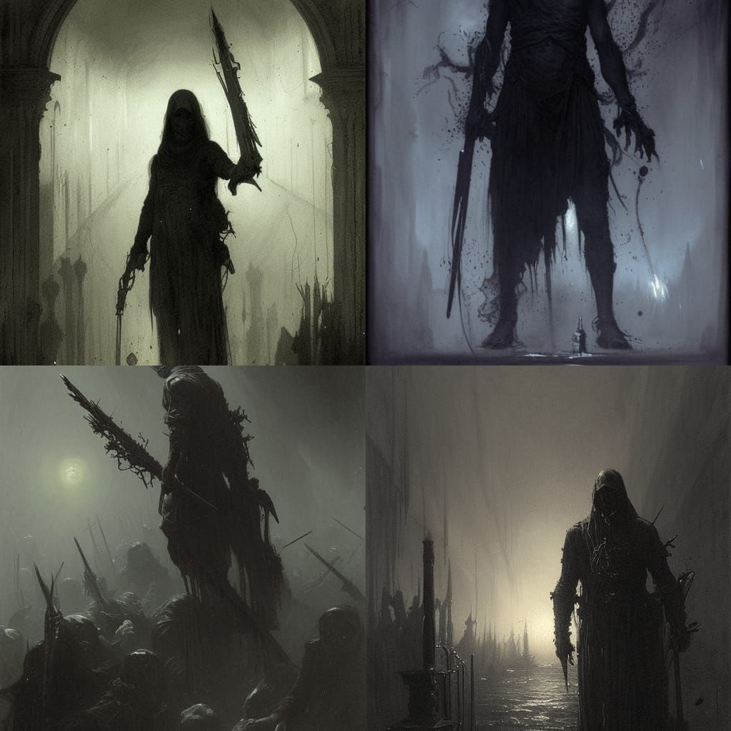 Gothic Horror: Black Tar Assassin