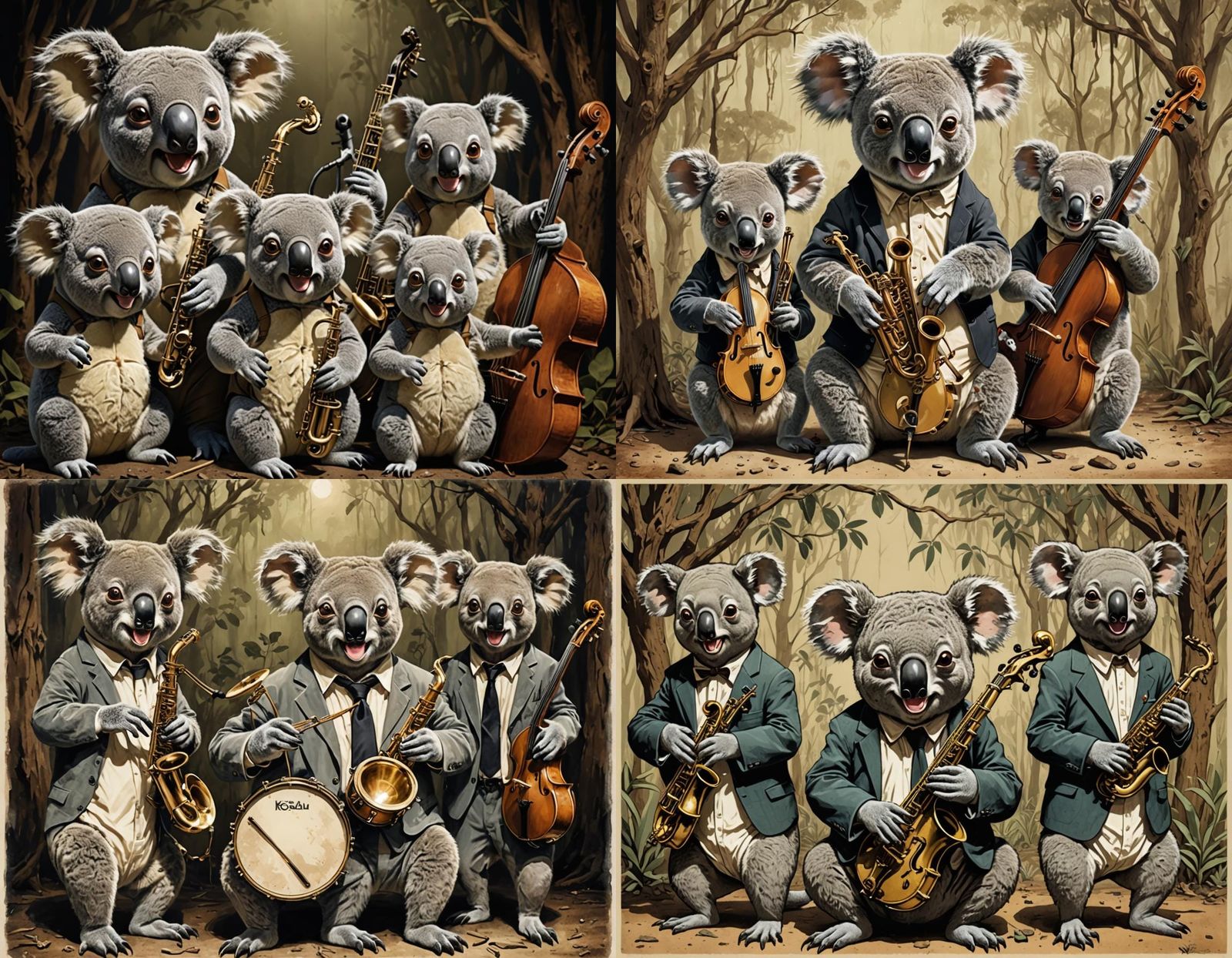 Koala Kangaroo Hybrid Jazz Band