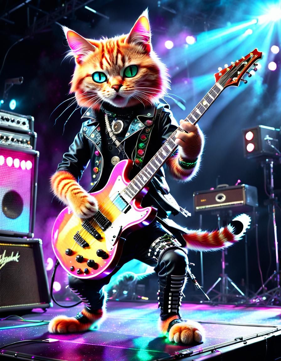 Punk Rock Cat