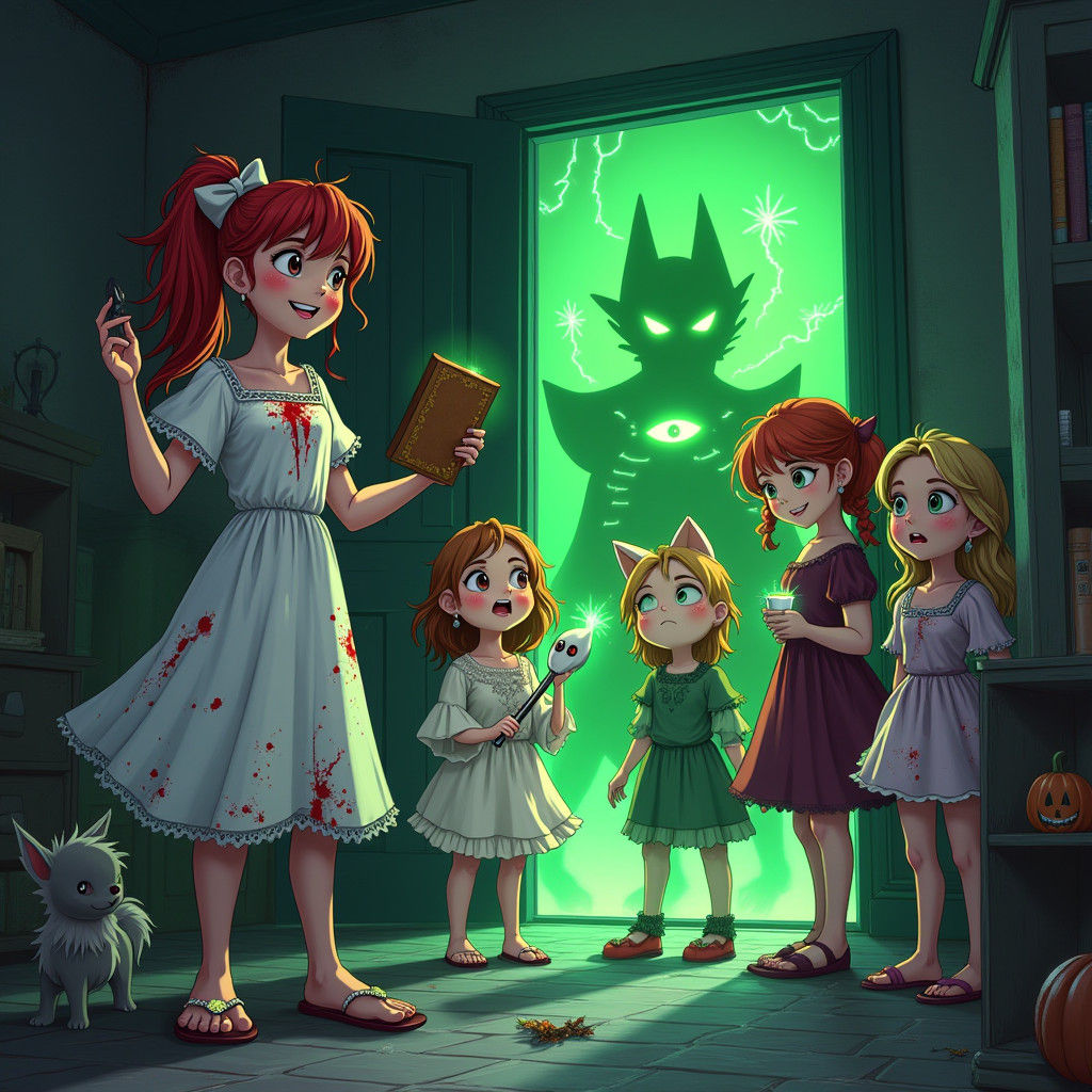 Children Encounter Sanderson Sisters in Halloween Costumes