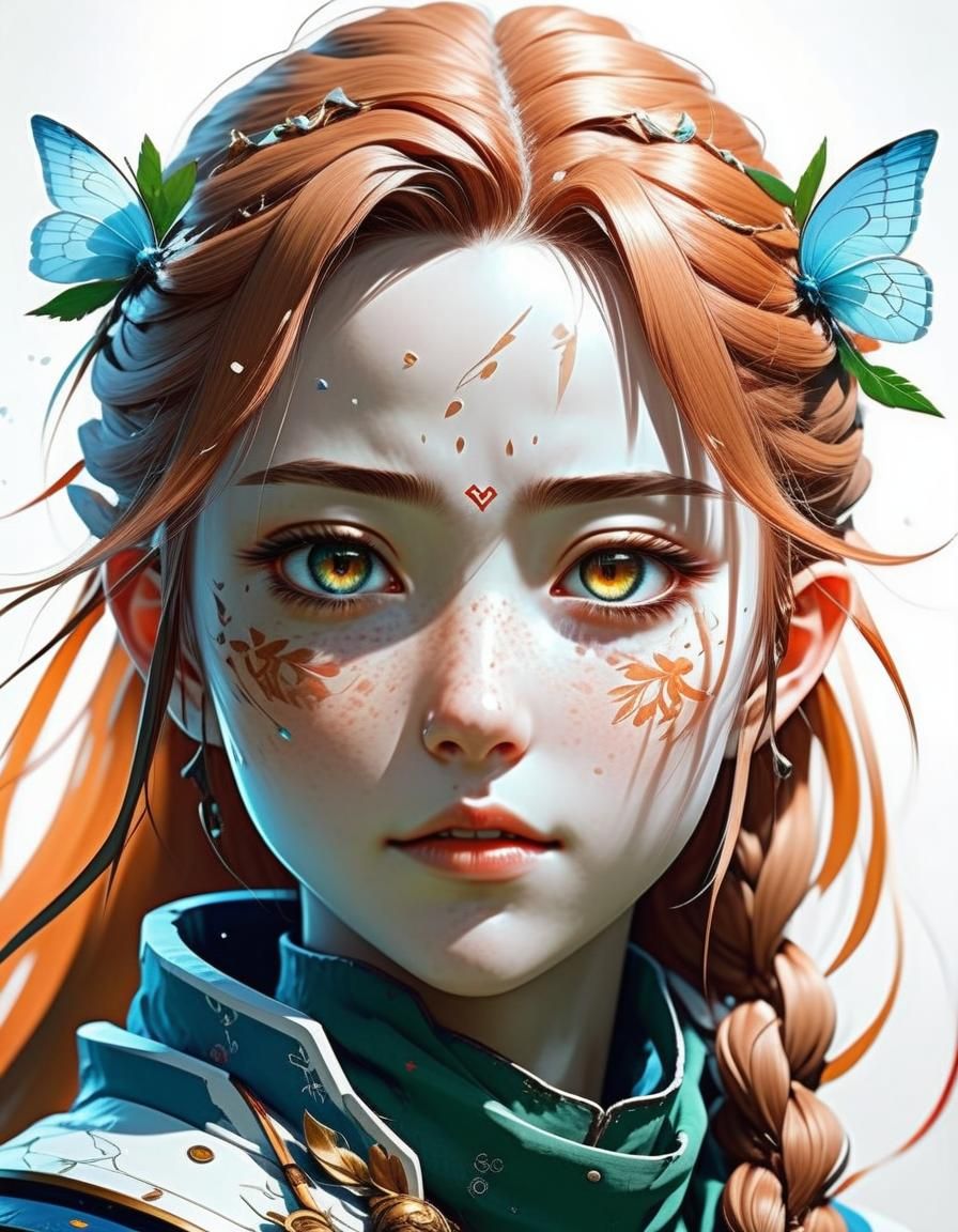 Detailed 3D Anime Art Inspired by WLOP