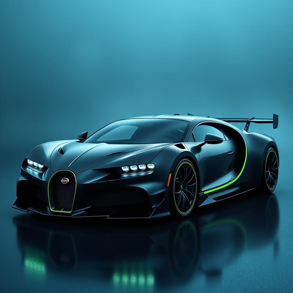 Bugatti Chiron Meets Nissan GTR in Futuristic Hypercar