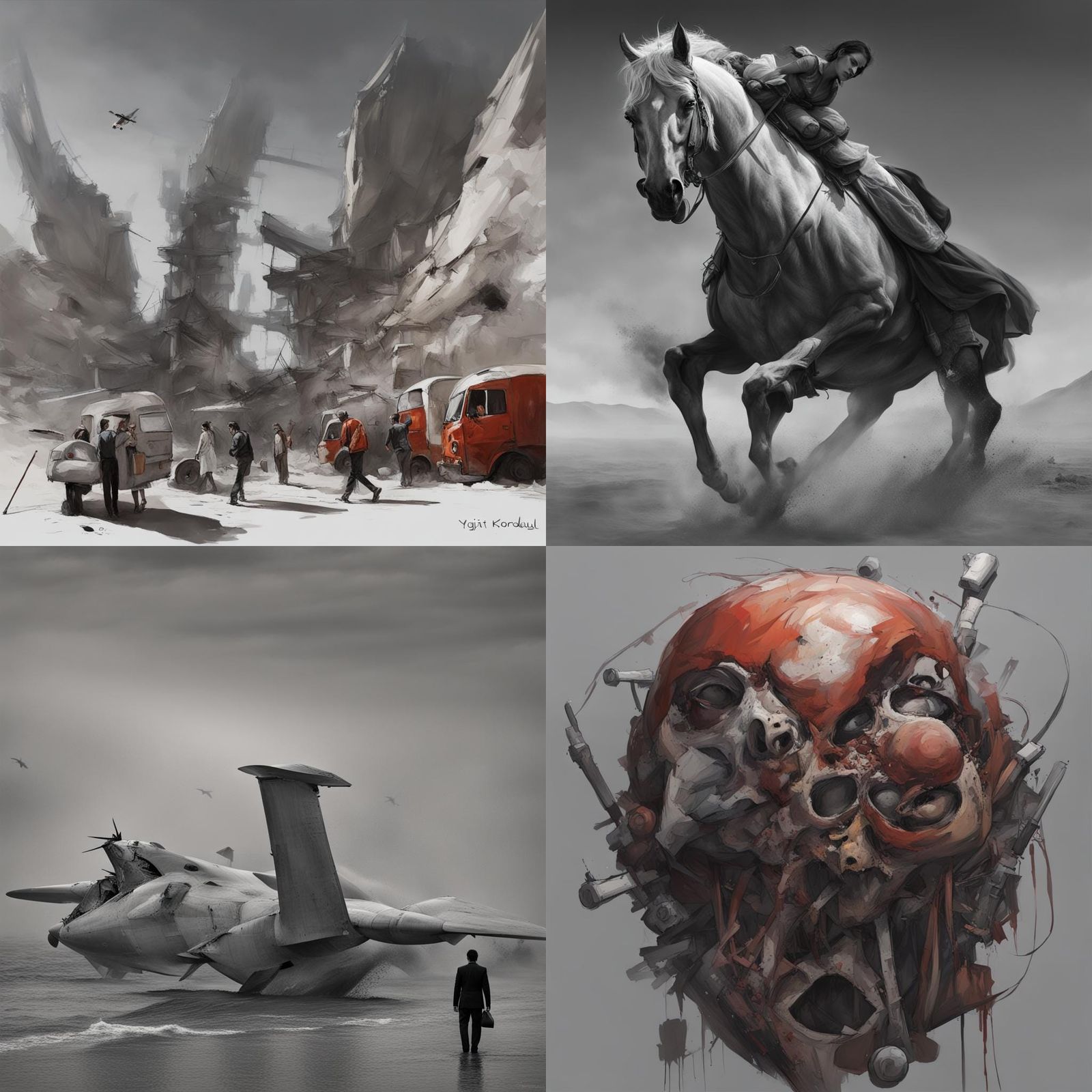 Abstract Digital Art in Yigit Koroglu Style