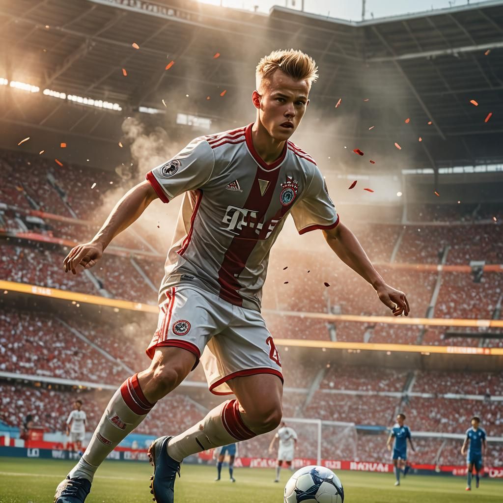 Joshua Kimmich: Hyper-Realistic Anime Soccer Art