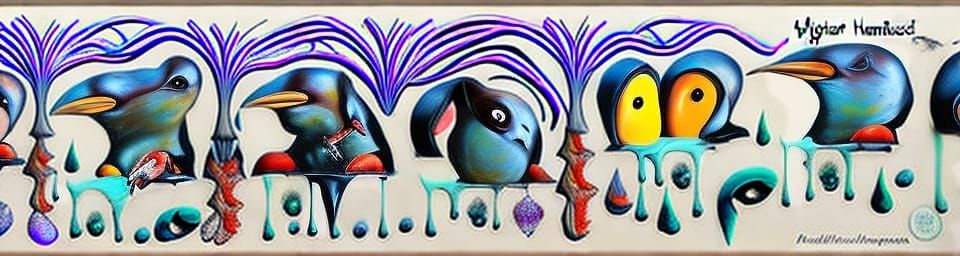 Harmonic Australian Flora and Fauna with Fractal Elements