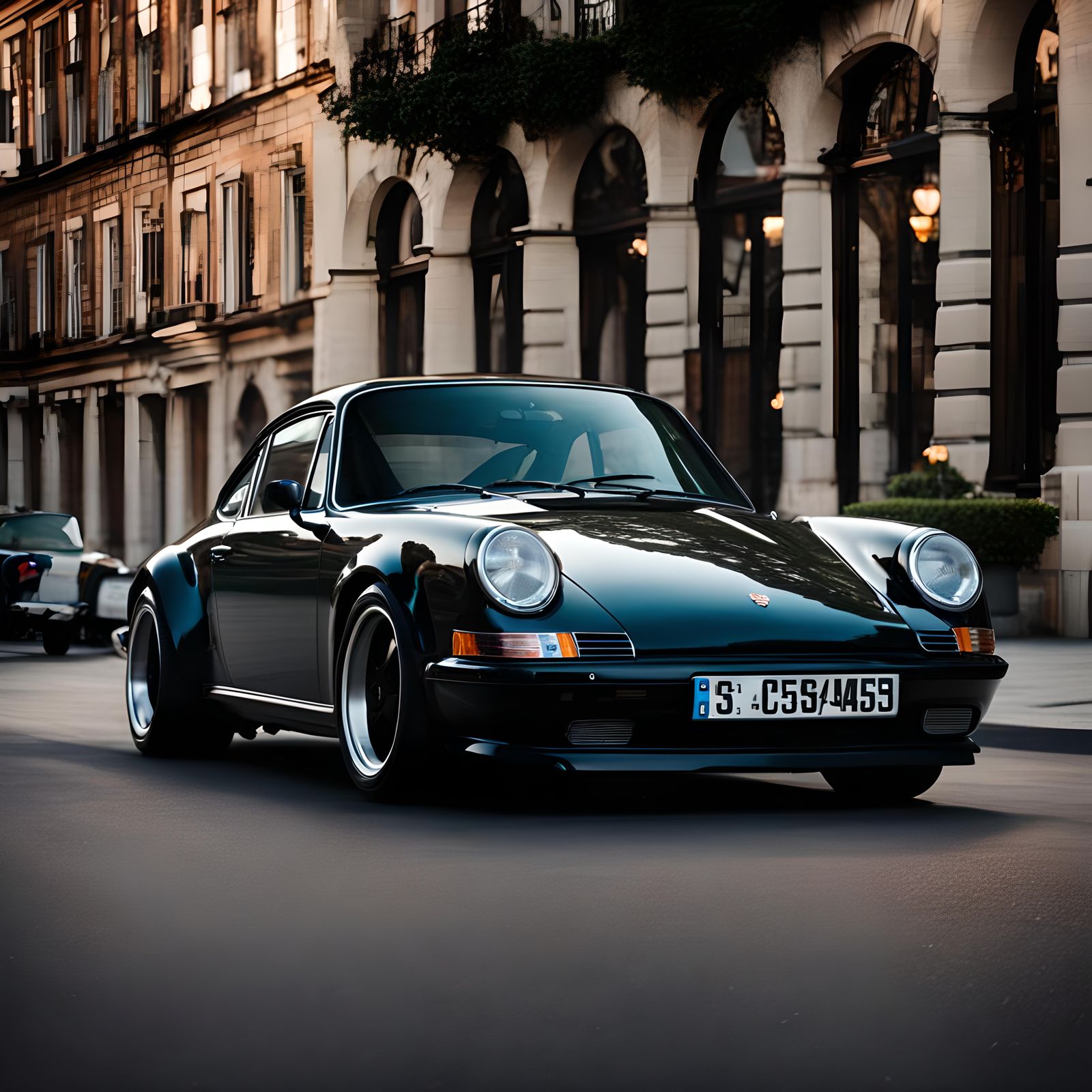 Silver Porsche 911 Sports Car