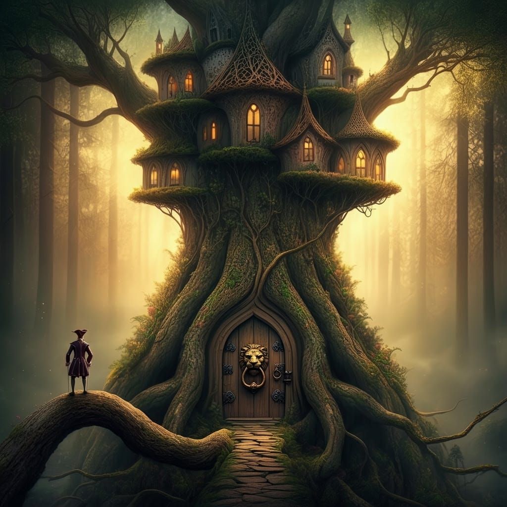 Mysterious Baron Watches Over a Majestic Plant Castle in the...