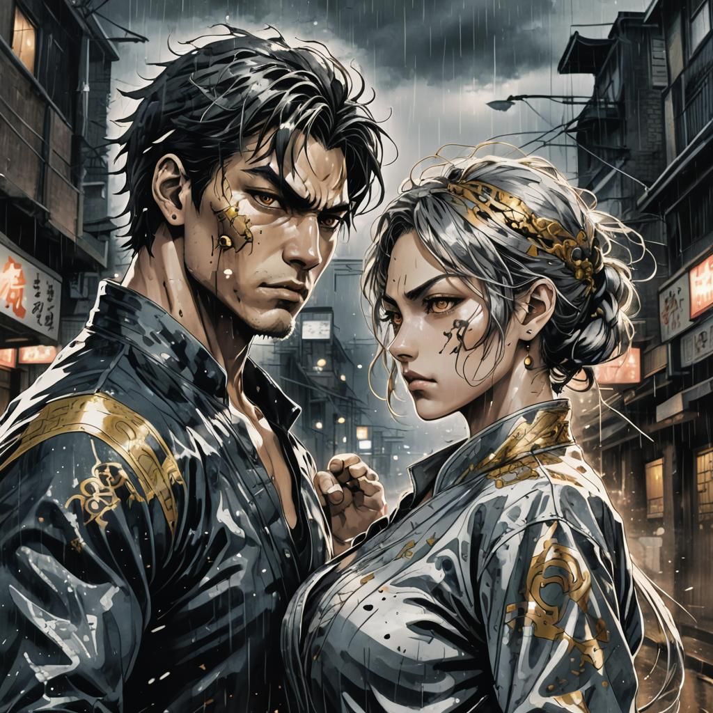 Dark Fantasy Street Fighters with Elemental Magic