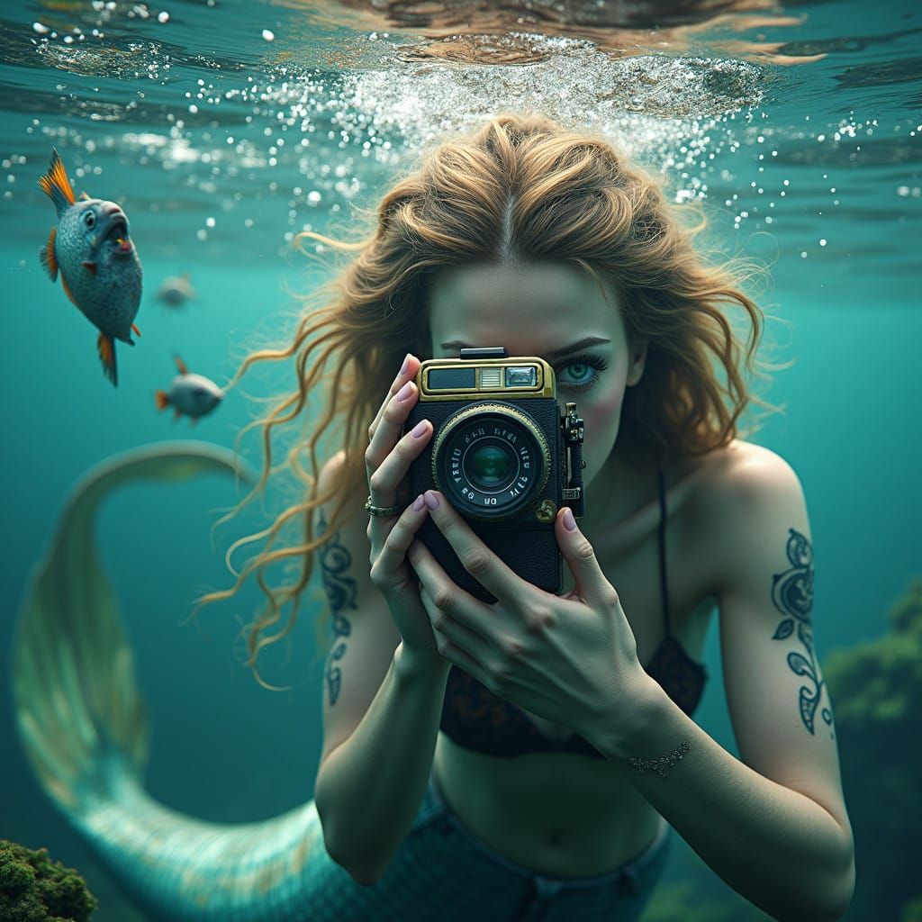 Mystical Mermaid Catches Tourists on Film