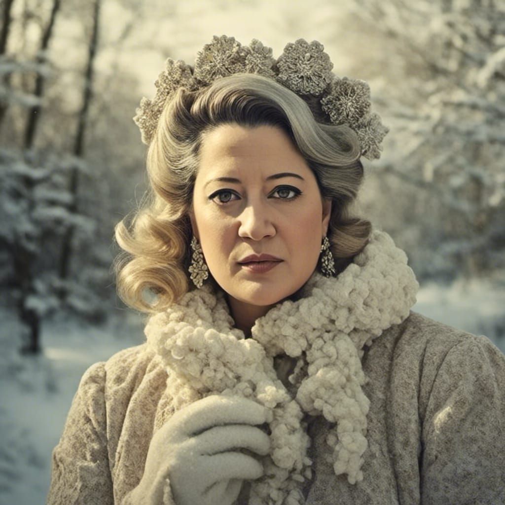 Hyperdetailed Winter Portrait in Rembrandt Lighting