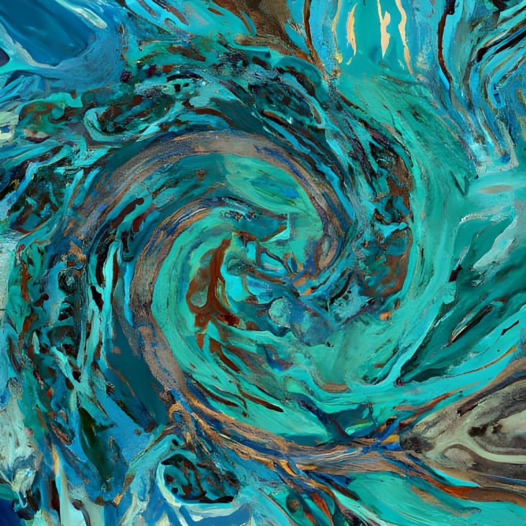 Abstract Swirls in Expressionist Style