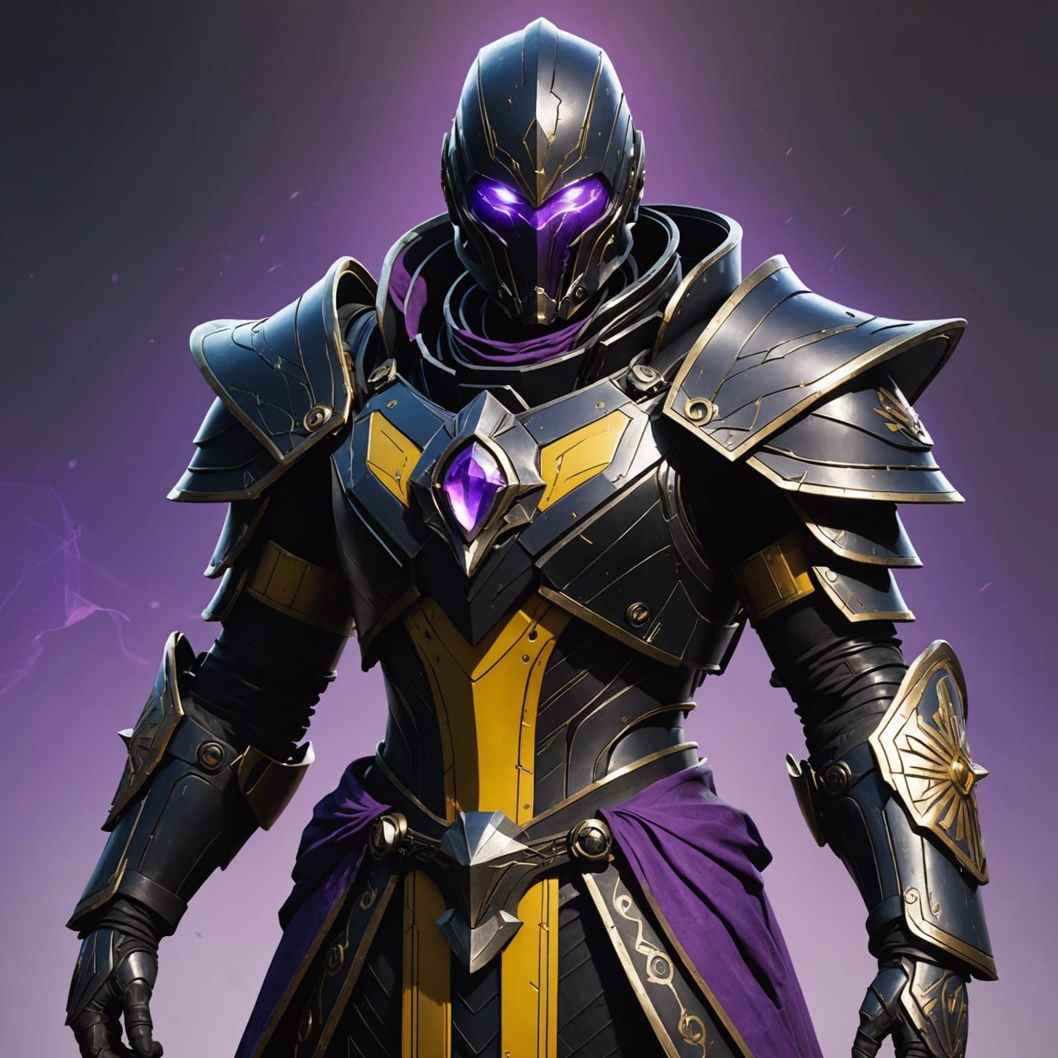 Destiny 2 Prismatic Warlock in Dark Fantasy Style