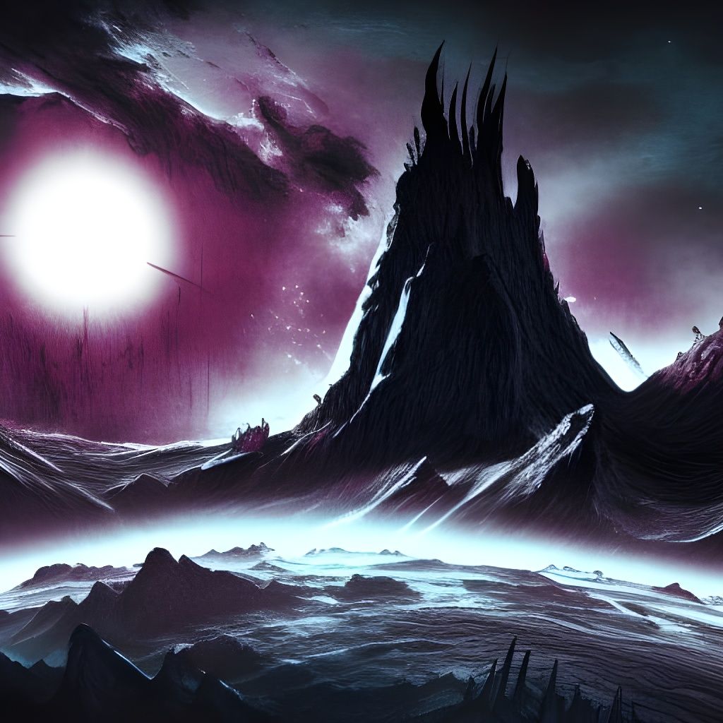 Majestic Horror Planet in Vivid Colors