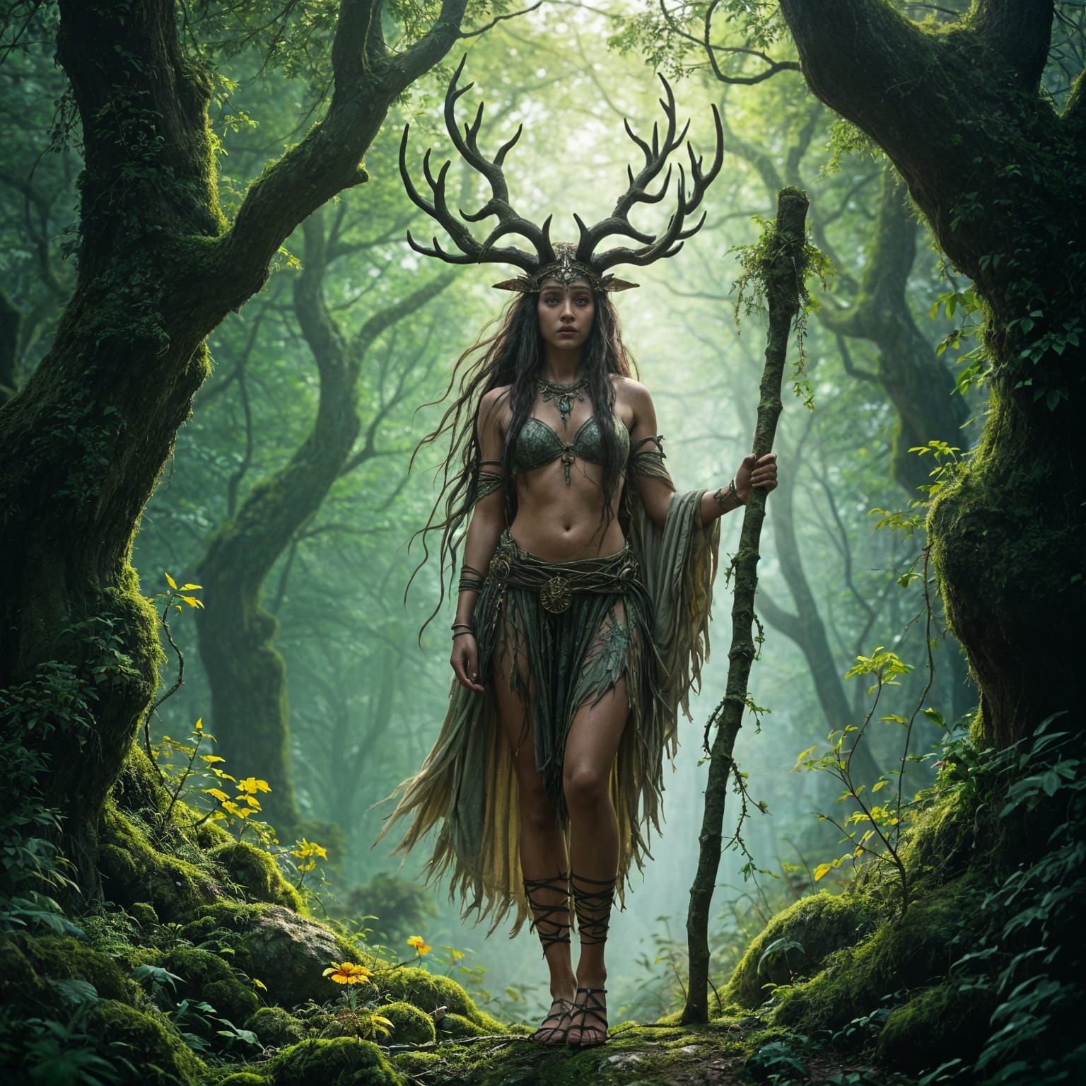 Forest Priestess Defends Ancient Woodland