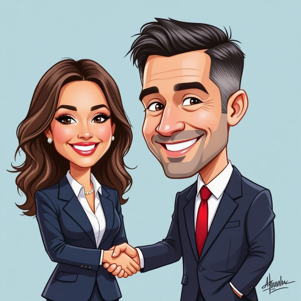 AI Generated Caricature Portrait