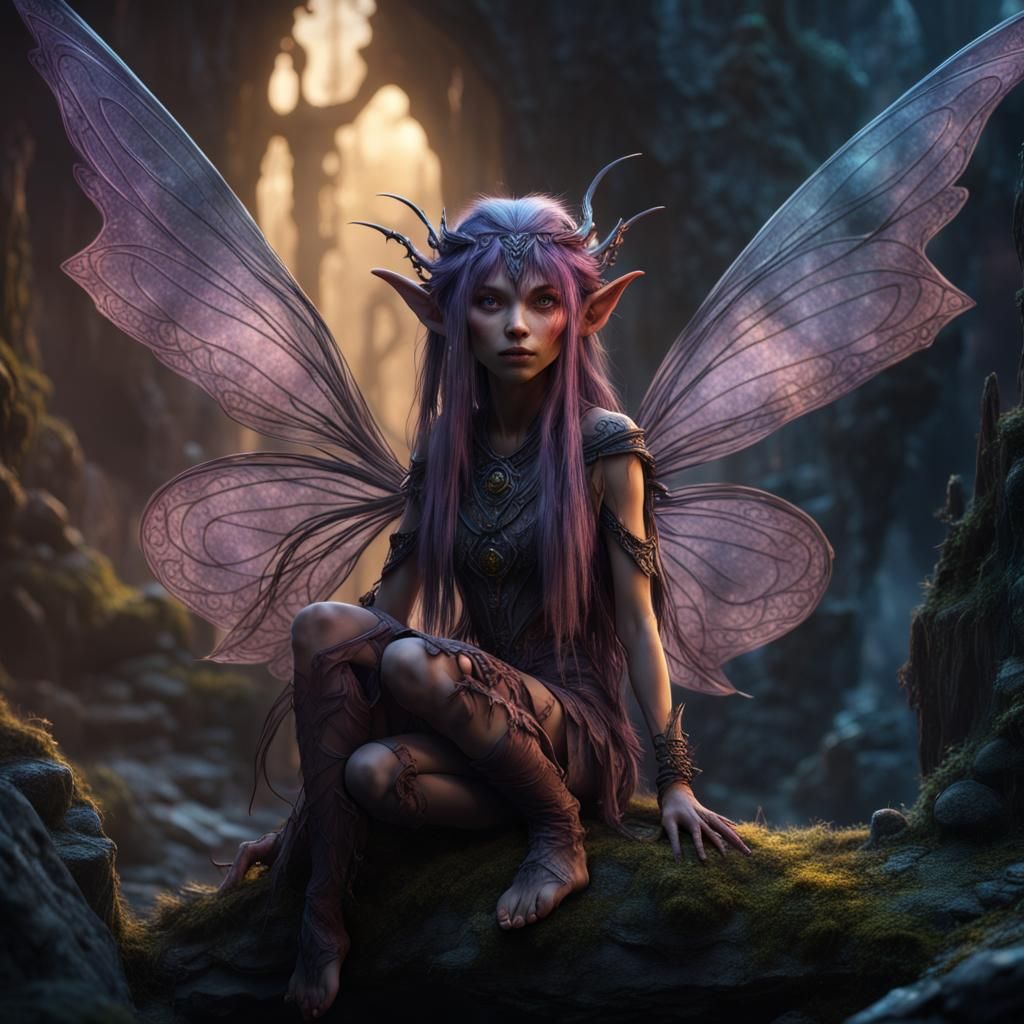 Dark Crystal Pixie Fairy Casting Magic